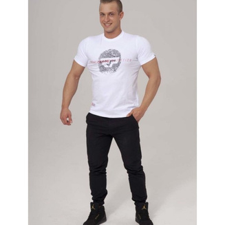 T-SHIRT DRUCK WEISS