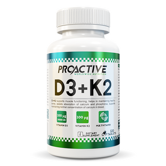 Proactive D3+K2 2000iu 120tab.