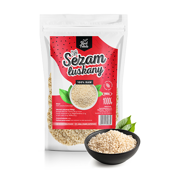 Real Foods - Sezam Łuskany 1000g